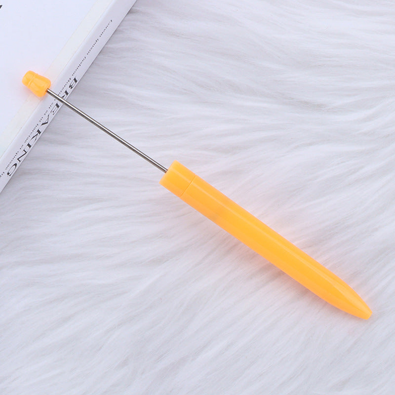 Wholesale 5pcs Beadable Pens Simple Plastic DIY Pen Office Supplies