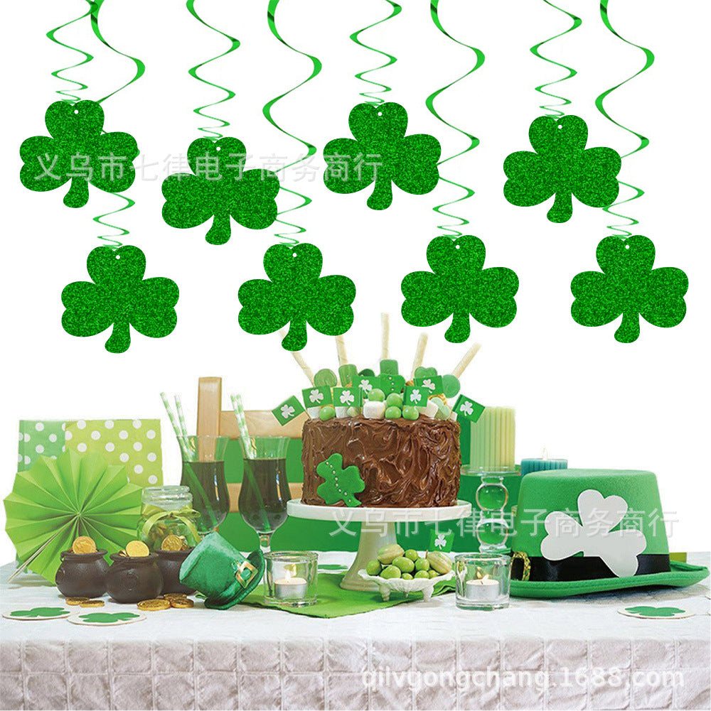 Wholesale 12pcs St. Patrick's Day Party Decoration Paper Cake Inserts