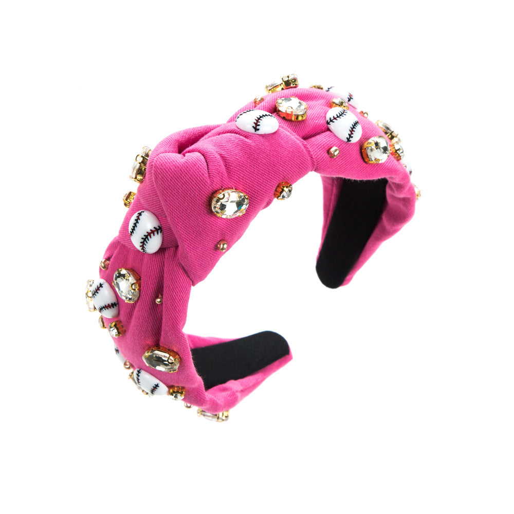 Wholesale Christmas Football Series Fabrics and Headbands