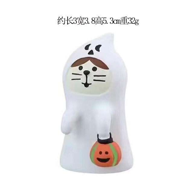 Wholesale Japanese ZAKKA Cat Resin Figurine  King Pumpkin Home Decor