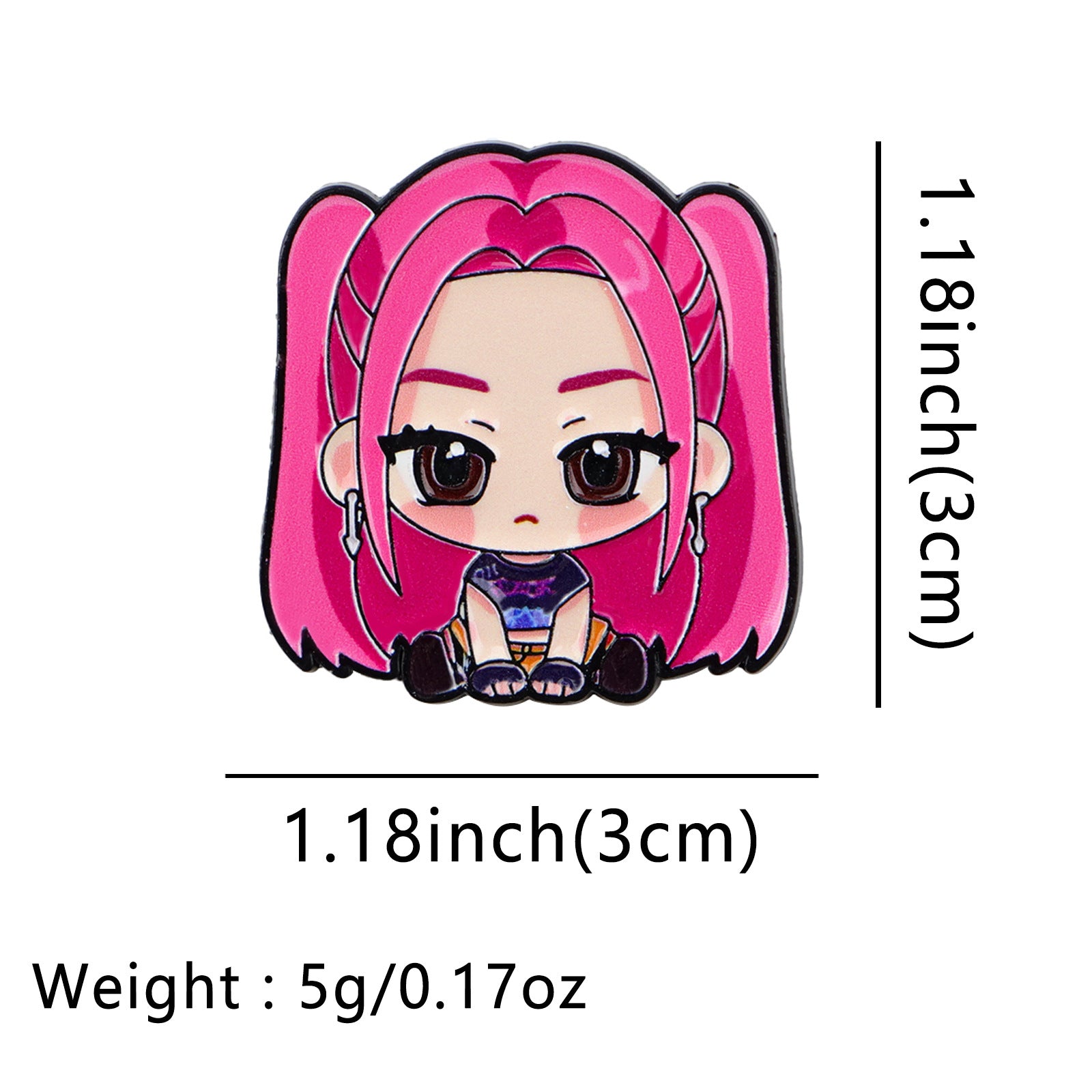 Wholesale Cartoon Girl Group Brooch Metal Badge Accessories