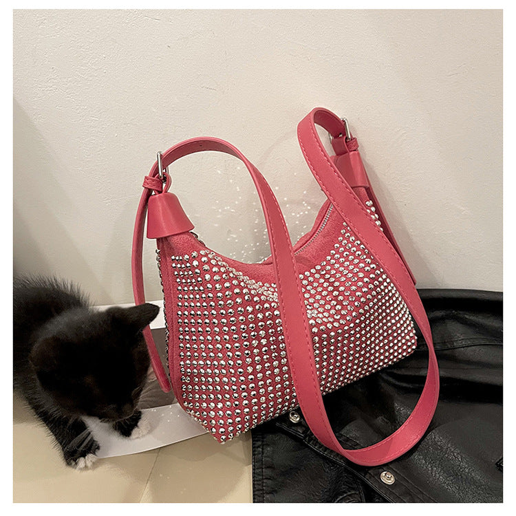 Wholesale Fabric Rhinestone Shoulder Handbags