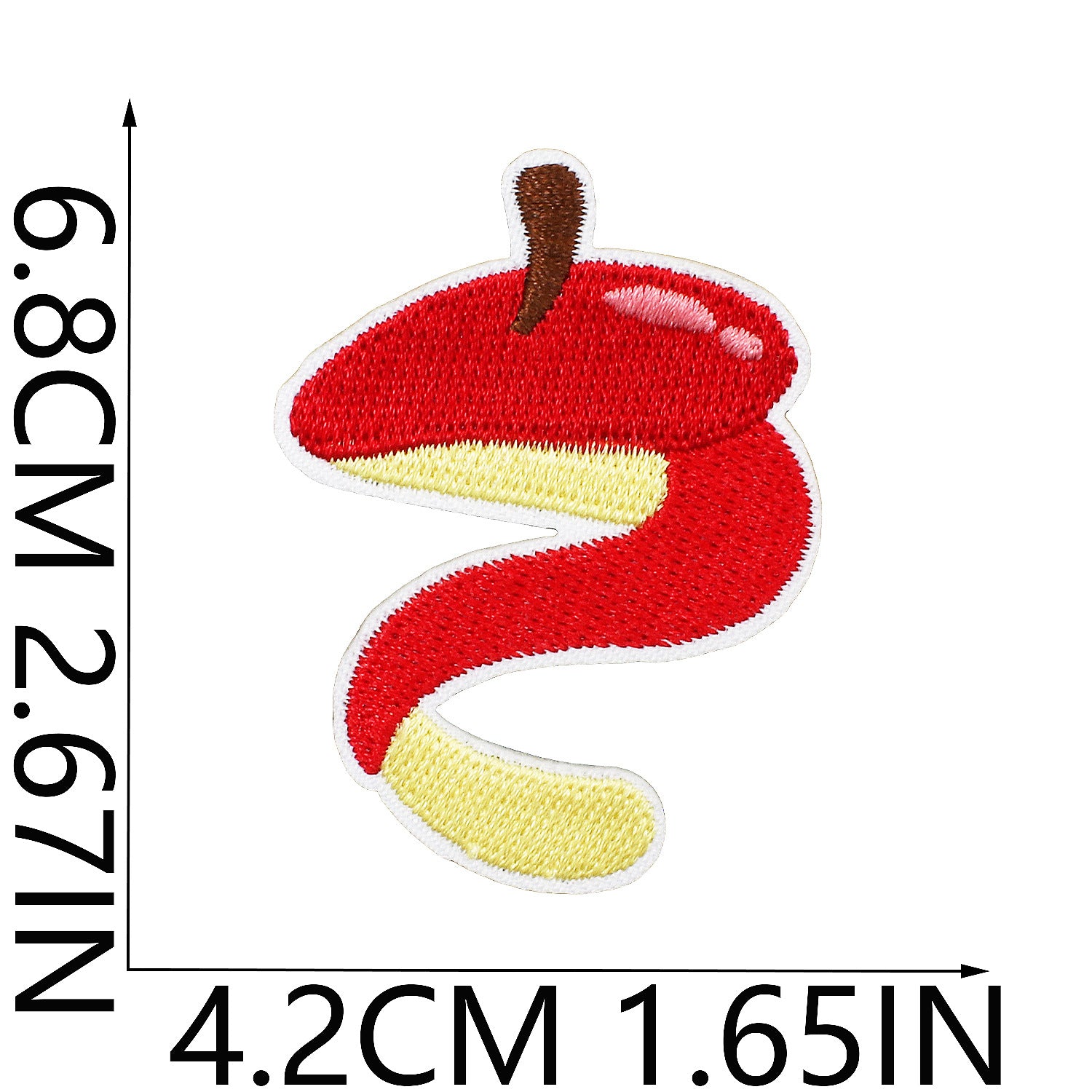 Wholesale Cartoon Apple Embroidered Fabric Patch Apple Cake Patch