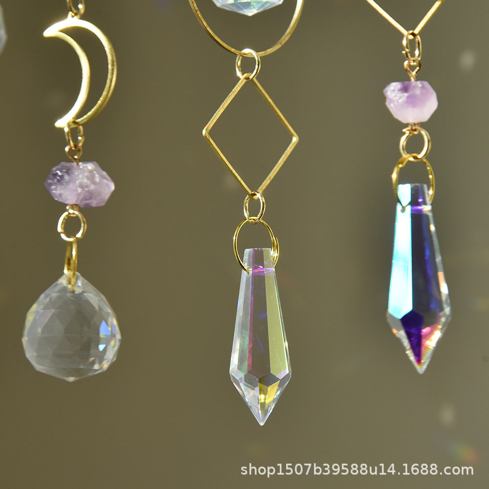 Wholesale garden decoration dream amethyst sun moon stars Wind Chimes