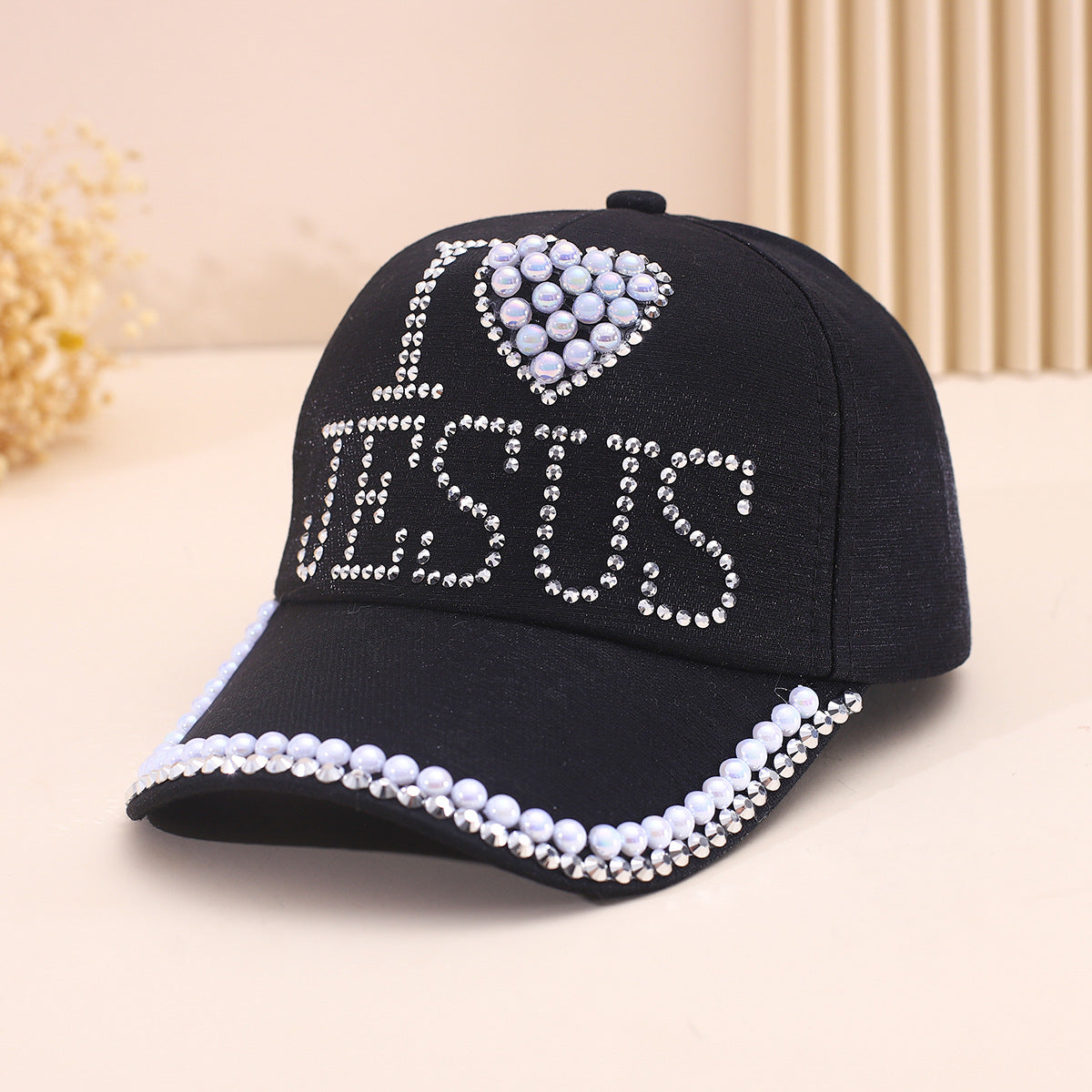 Wholesale Love diamond baseball style casual versatile sun visor cap