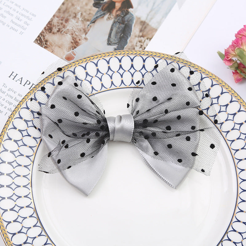 Wholesale New Hard Mesh Ribbon Bow Hair Accessories diy Skirt Hat Clothing Accessories Hair Accessories Headband Headline Accessories