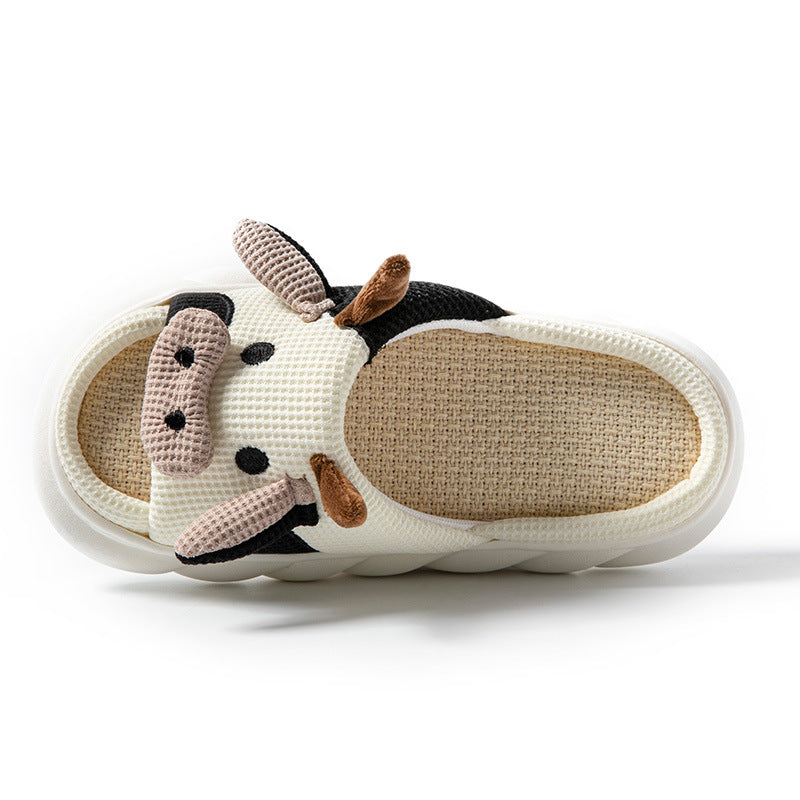 Wholesale Thick Sole Linen Slippers