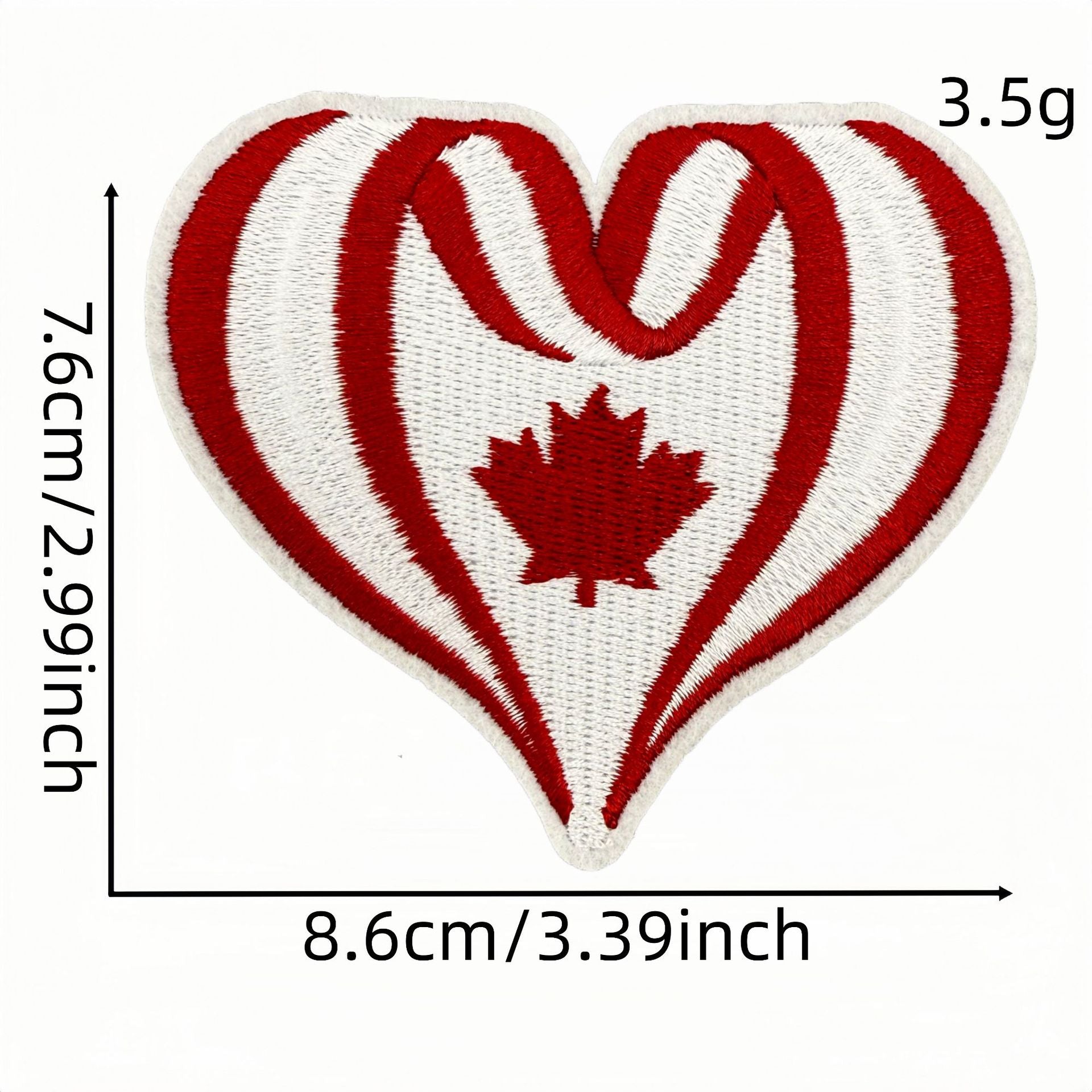 Wholesale Red Cartoon Maple Leaf DIY Patches