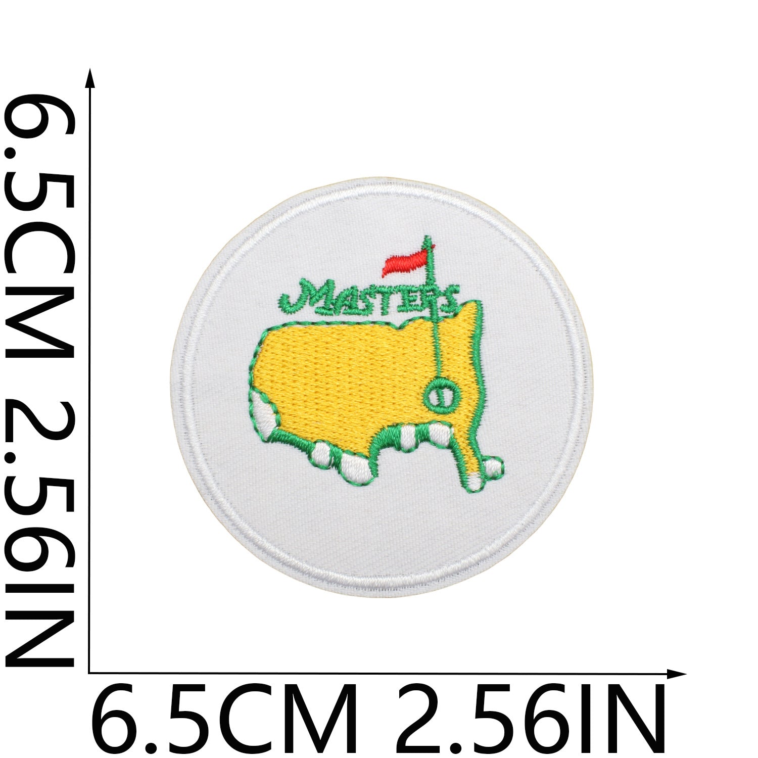 Wholesale Chic Golf Club Embroidered Patch Polyester Clothing Decorative Accent Casual Everyday Use
