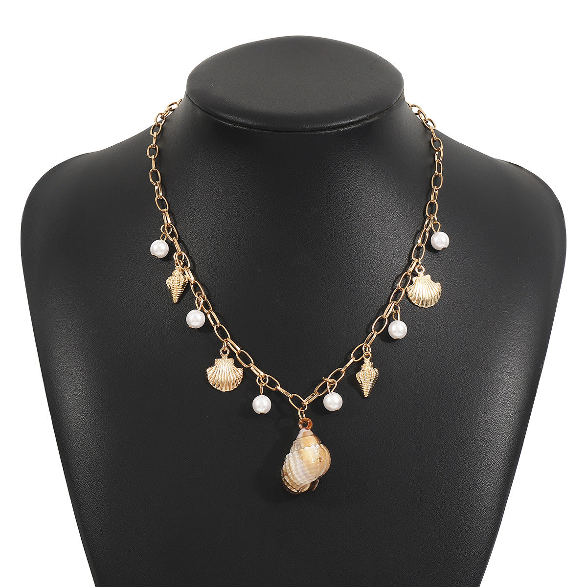 Wholesale N12517 Summer Ocean Elements Pearl Tassel Necklace Seaside