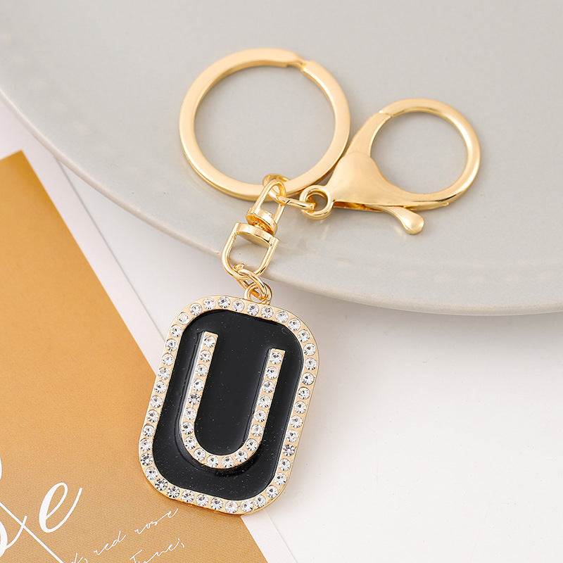 Wholesale Creative 26 English Letters Zinc Alloy Keychain