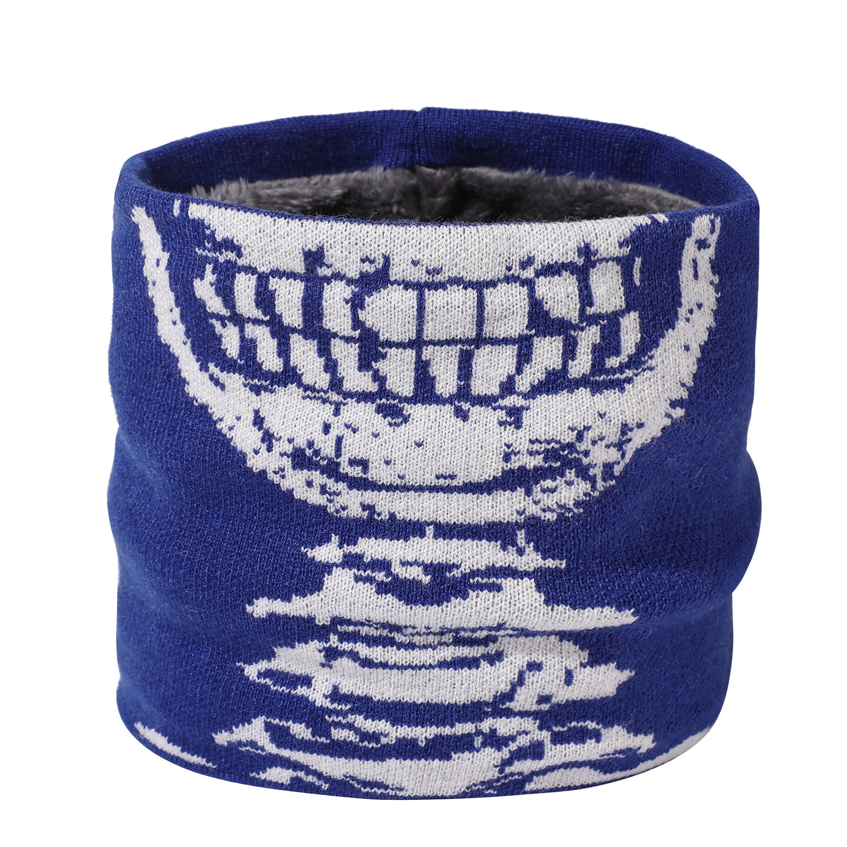 Wholesale Halloween Skull Plush Knitted Woolen Neck