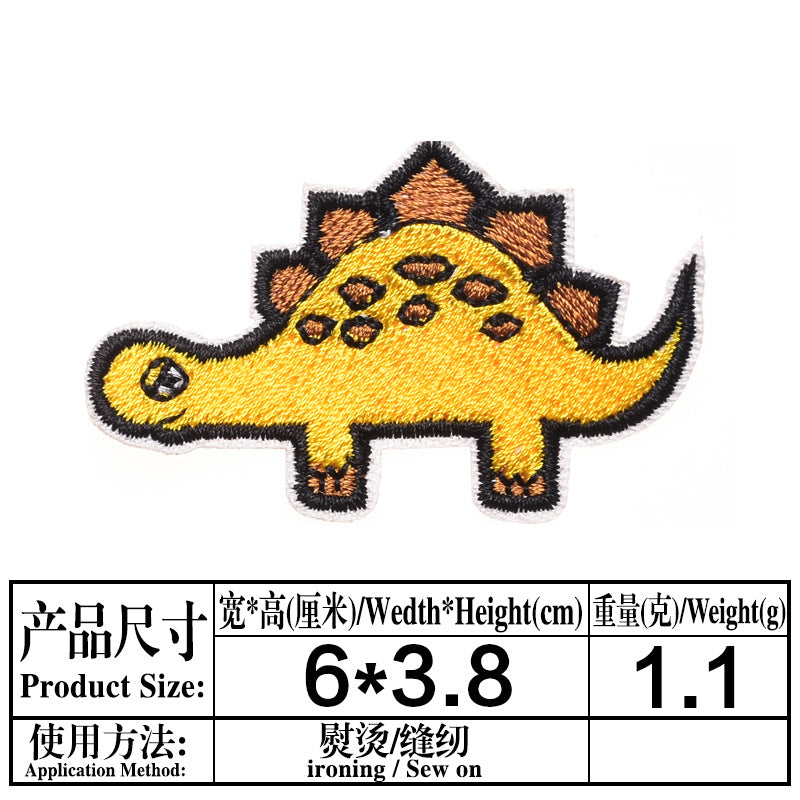 Wholesale Small dinosaur cloth embroidery Dinosaur badge clothing Patches