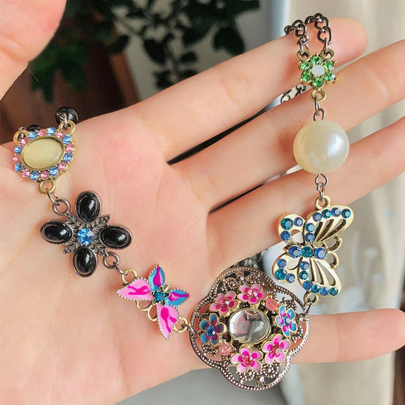 Wholesale Accessories butterfly necklace women' s elegant ethnic style jewelry