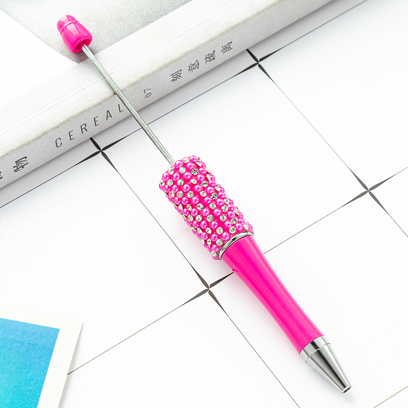 Wholesale 500pcs Beadable Pens Rhinestone Pens Handmade Plastic Diamond Pen