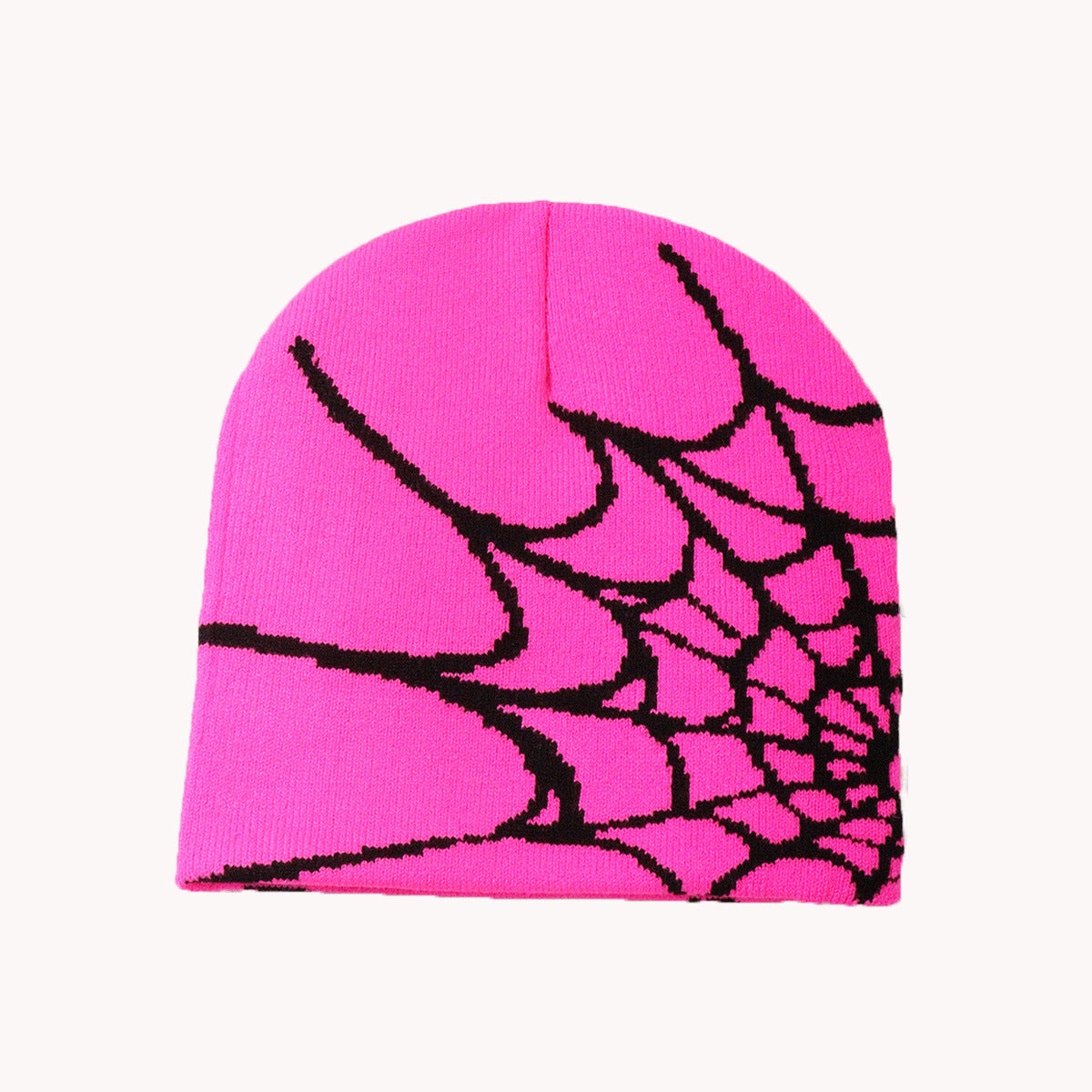 Wholesale Y2K Jacquard Knitted Hats, Spider Web Wool Hats