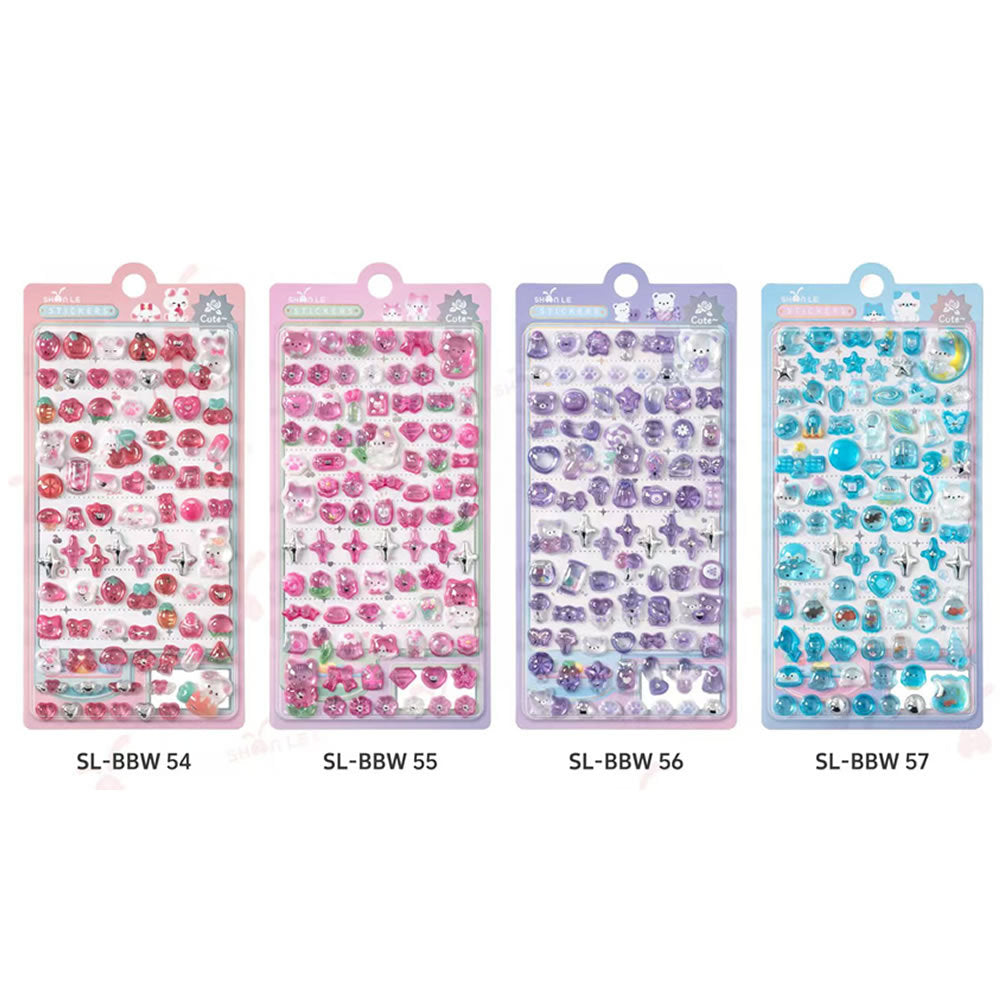 Wholesale Cute Giant Panda Crystal Relief 3D Stickers