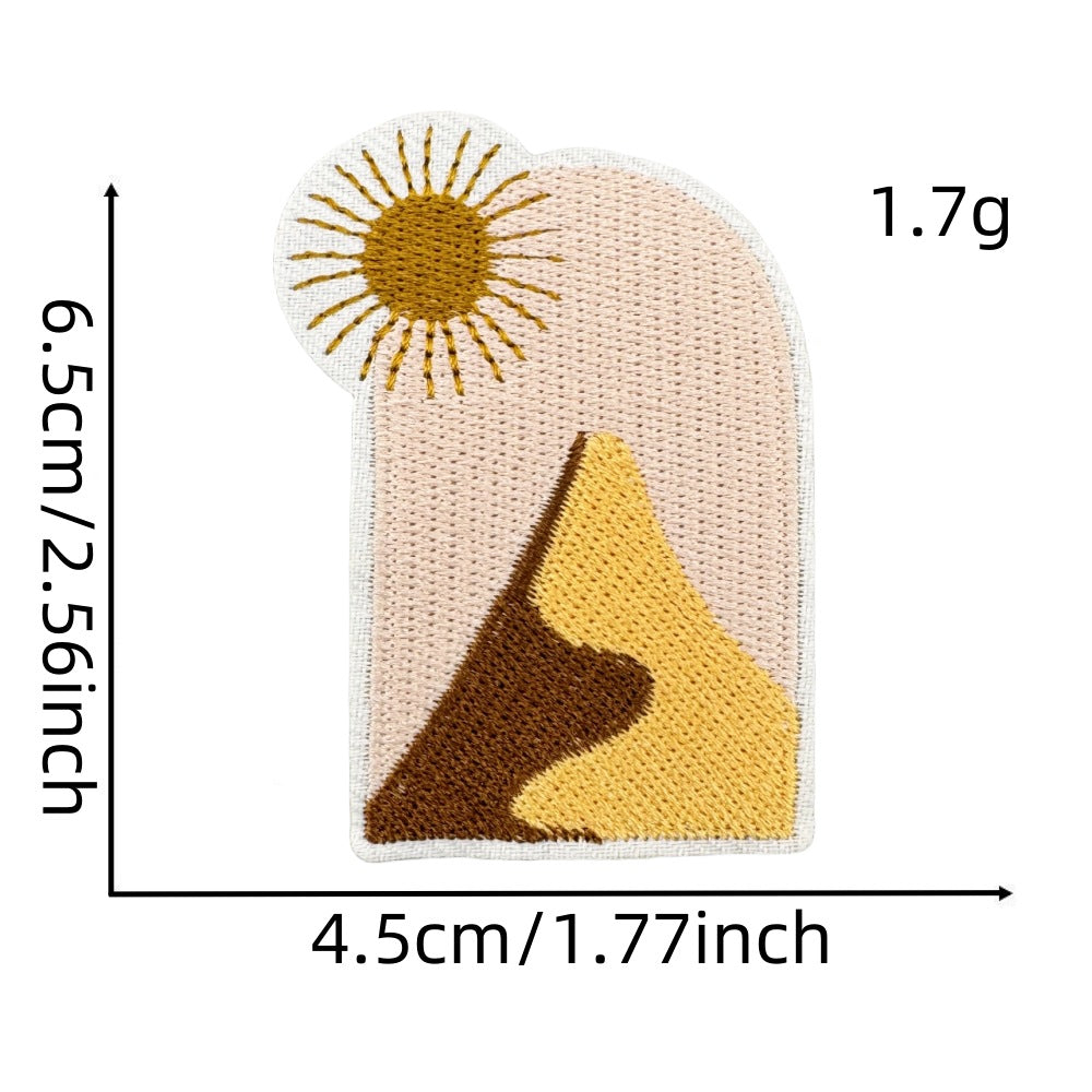Wholesale Bohemian Chic Embroidered Iron On Patches Polyester Decorative Applique For Coats And Trench Coats
