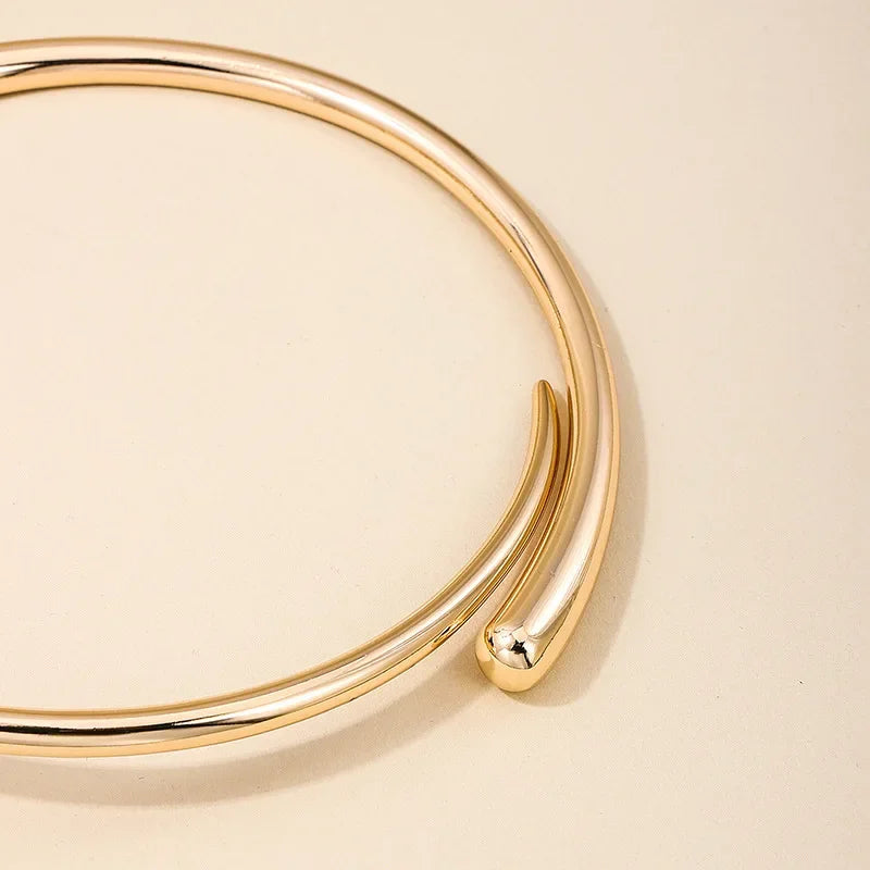 Wholesale heavy metal cold wind punk hip-hop street photographer lady collar necklace