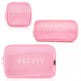 Wholesale Portable Mesh Transparent Cosmetic Storage Bag