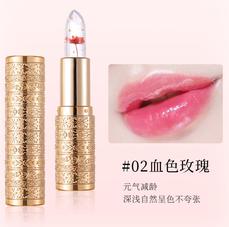 Wholesale non-fading non-stick cup petal jelly color changing lipstick