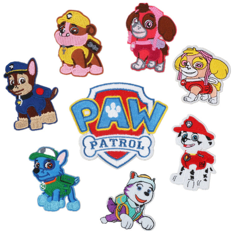 Wholesale Stylish Cartoon Dog Embroidered Patches For Clothing Bags And Laptop DIY OLY Exclusive