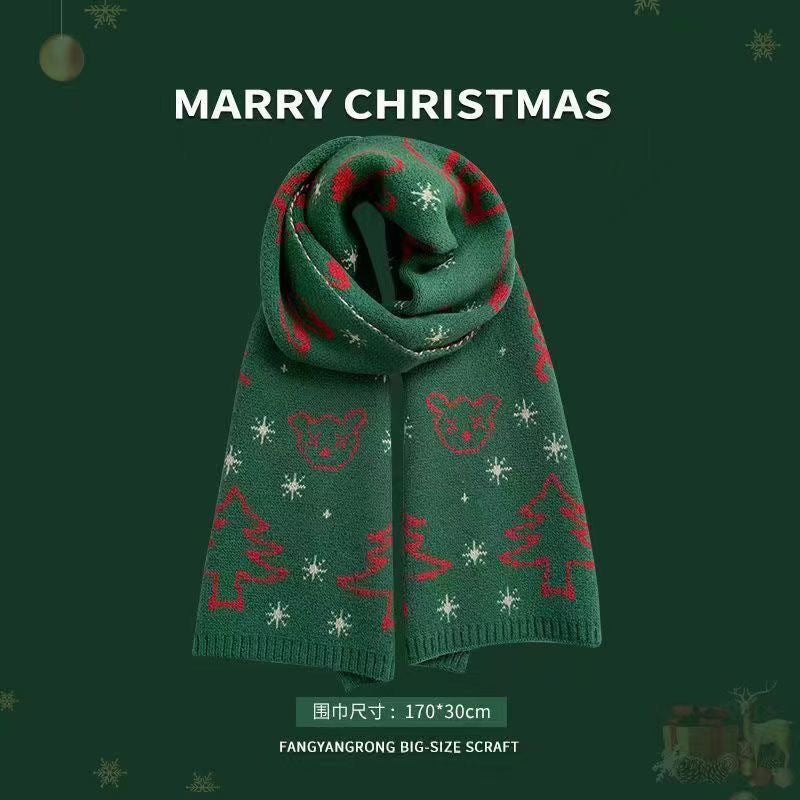 Wholesale Christmas Imitation Cashmere Scarf