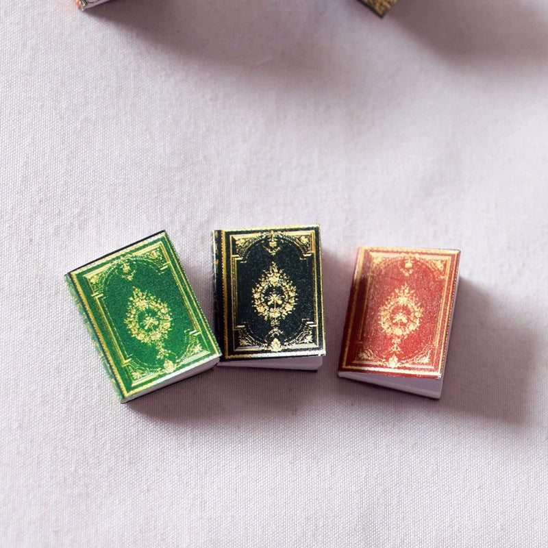 Wholesale 1 12 Miniature Classic Books Set For Dollhouse Study Room Bookshelf Decor Stylish Toy Accessory For Resale