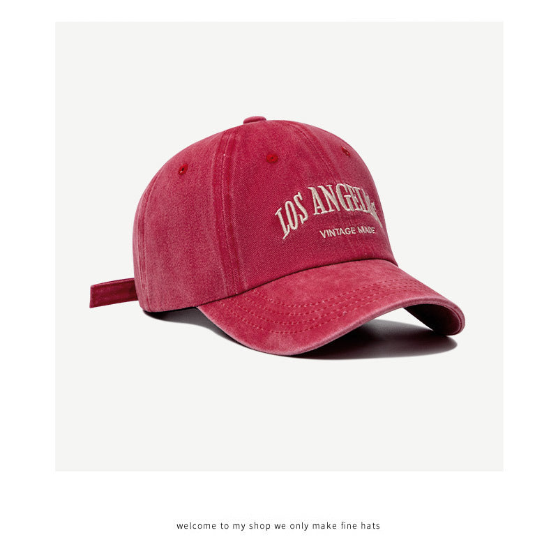 Wholesale Vintage Grey Baseball Hat All-Match Face Showable Small Cap