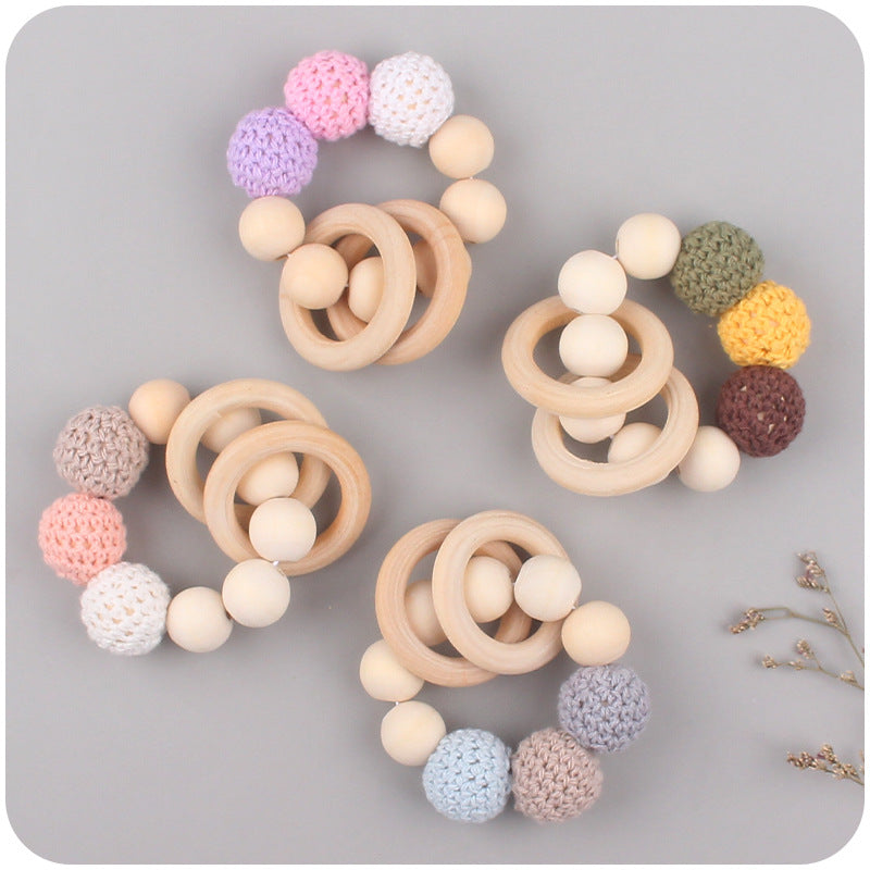 Wholesale DIY Yarn Ball Baby Teether Pacifier Chain
