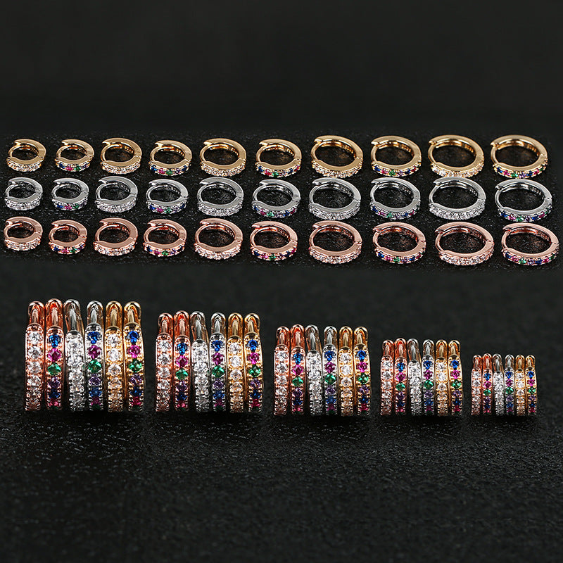 Wholesale Single Sided Diamond Earrings