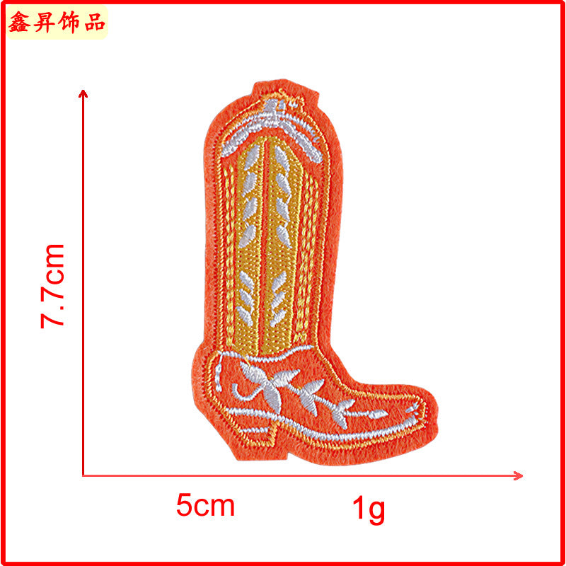 Wholesale Cartoon Shoes Sun Embroidery Children's Clothing Patch FS