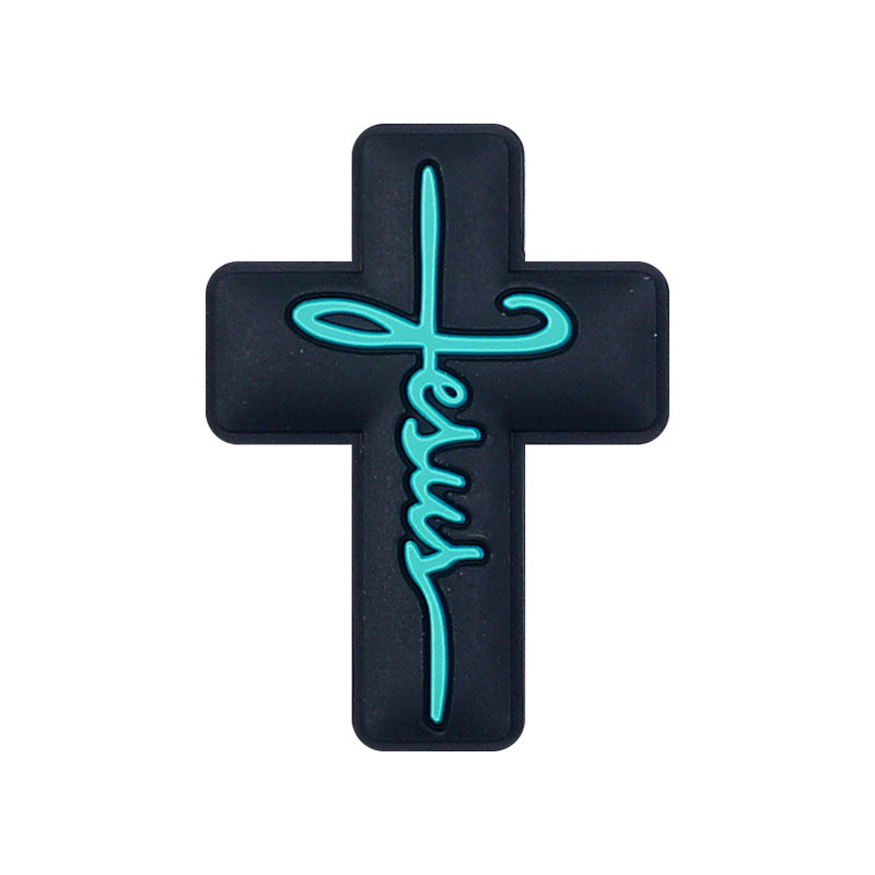 Wholesale 20pcs Cross Silicone Beads