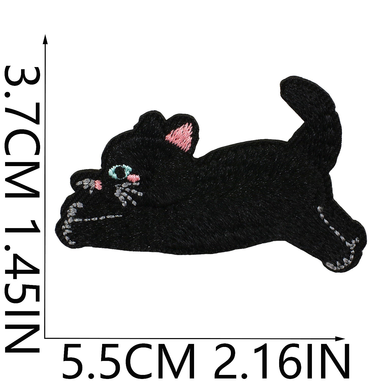Wholesale Black Cat Series Embroidered Applique  DIY Patches
