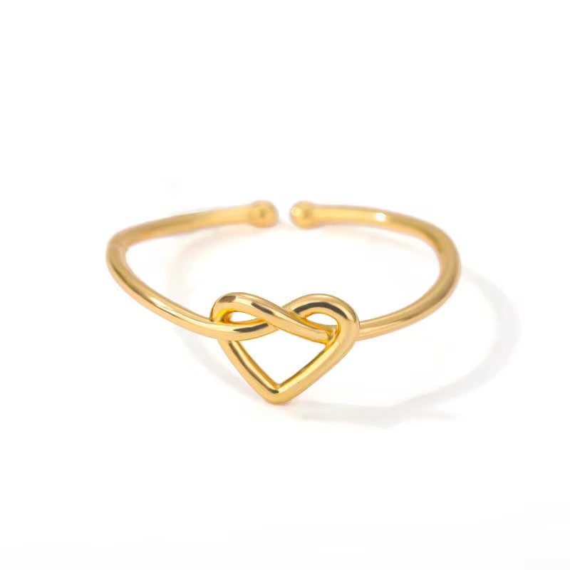 Wholesale Stainless Steel Ring Cross Couple Ring Heart-Shaped