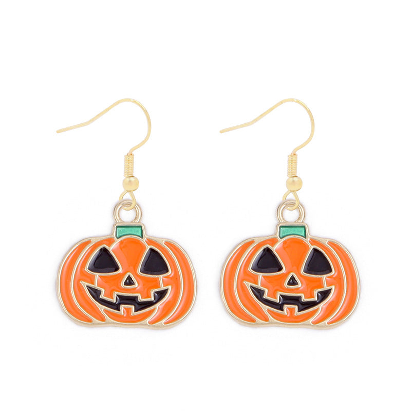 Wholesale  Earring Set Alloy Pumpkin Skull Ghost  Design Party Wear Accessory