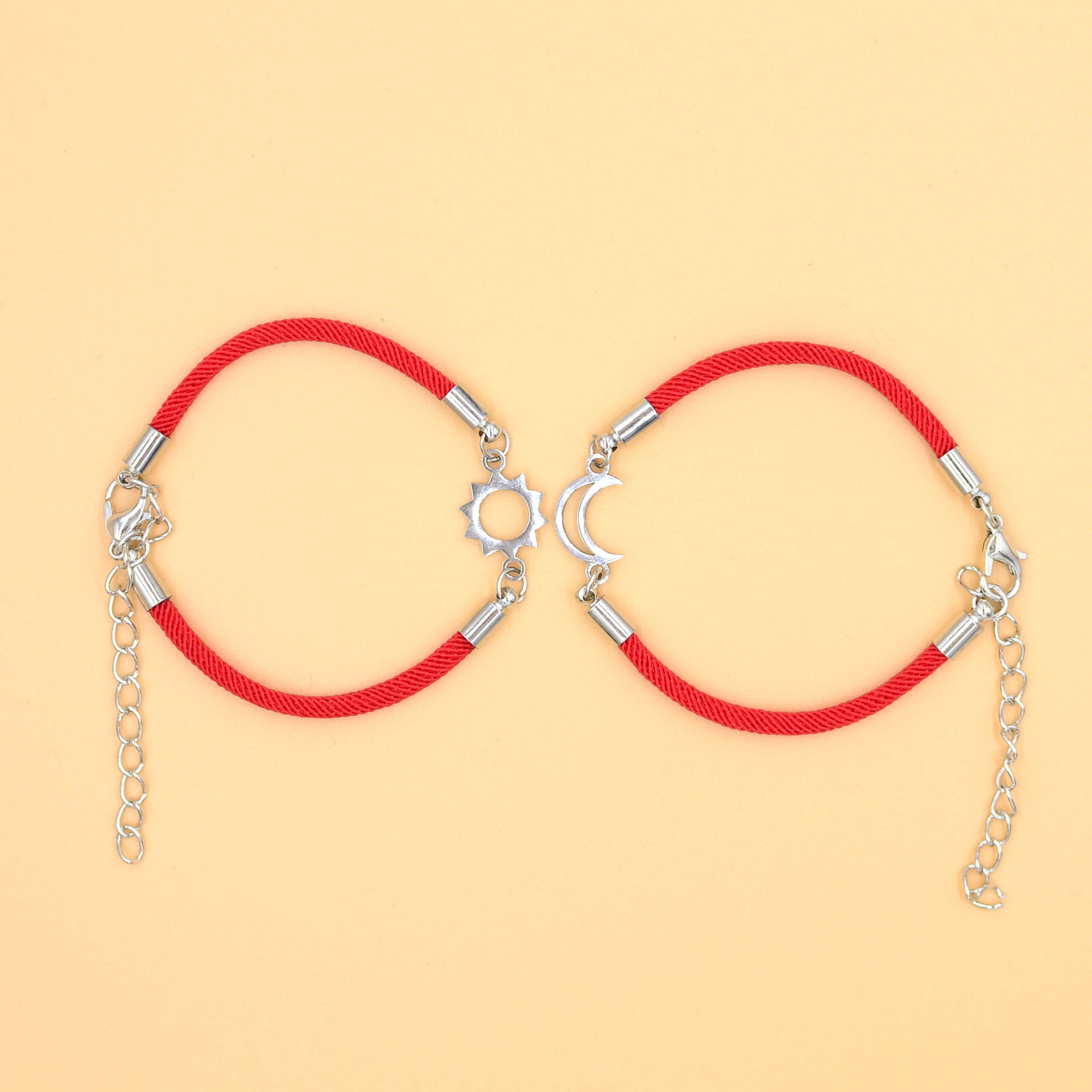 Wholesale Sun Moon Same Brilliance Valentine' s Day Weaving Bracelet