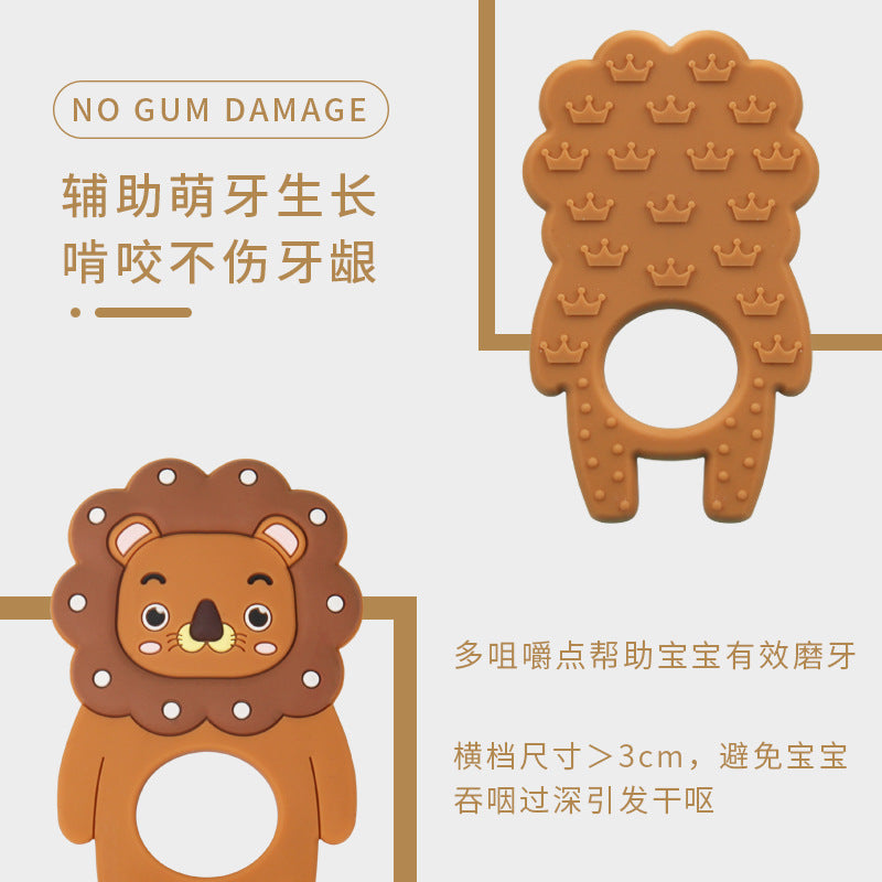 Wholesale 10PCS/PACK Silicone Cartoon Animal Teething Stick