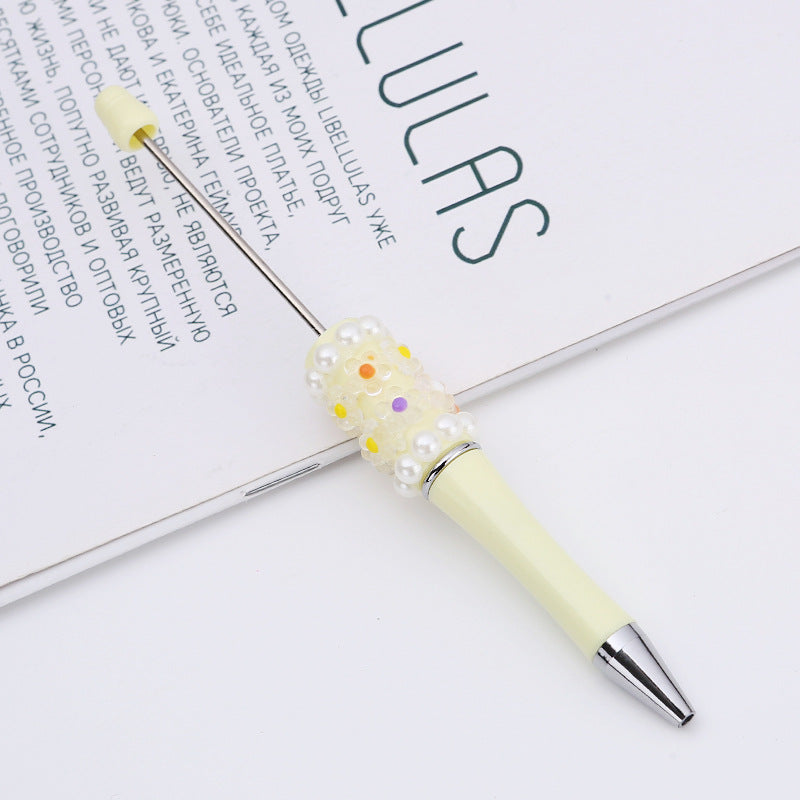 Wholesale Beadable Pens DIY Patch Pearl Flower Beadable Pen