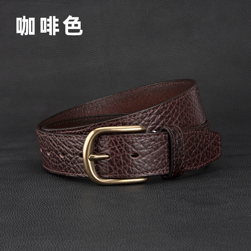 Wholesale Genuine leather belt with pin buckle