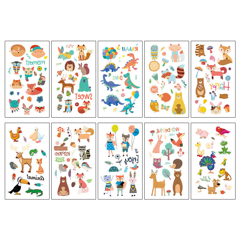 Wholesale 10pcs/sheet Children's cartoon little monster cute tattoo sticker
