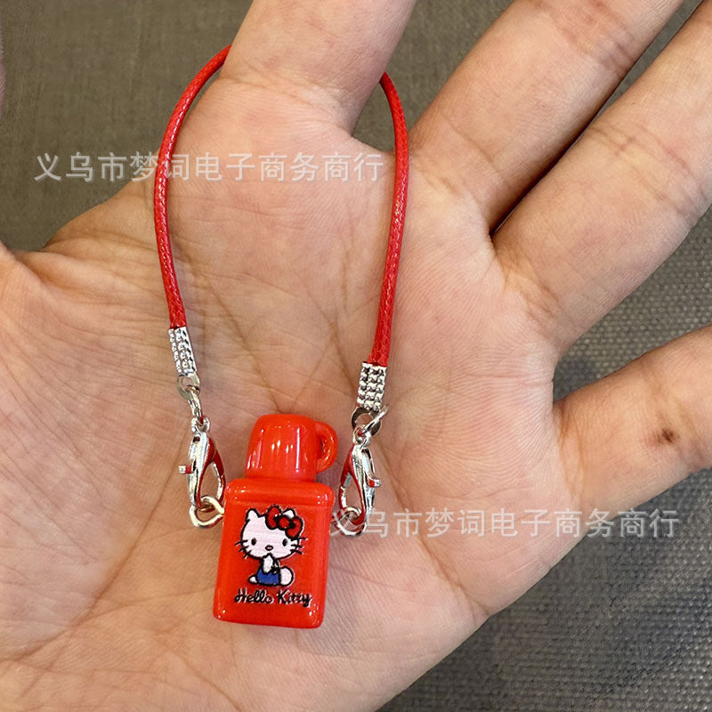 Wholesale  Mini Model Ribbon Cartoon Meow Thermos Doll Accessories