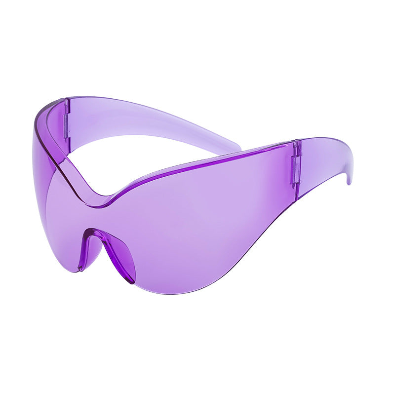 Wholesale Outdoor Cycling Windproof One-piece Large Frame Sunglasses