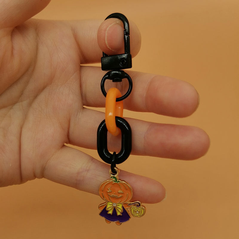 Wholesale Halloween Pumpkin Skull Bat Ghost Alloy Keychain
