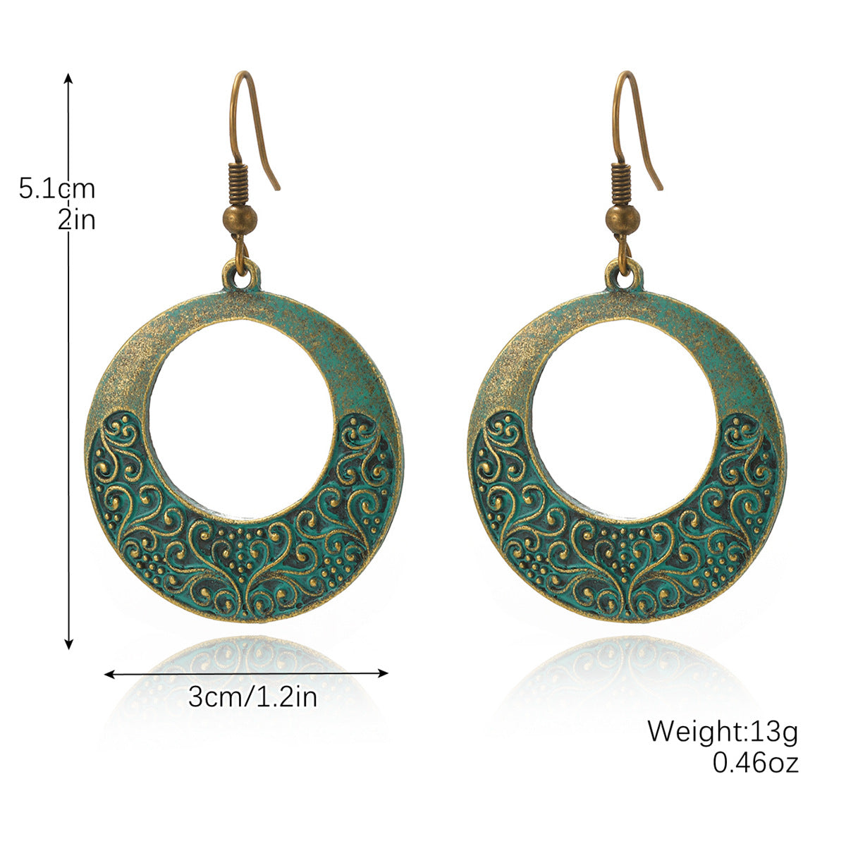Wholesale Ethnic Turquoise Bohemian Vintage Earrings