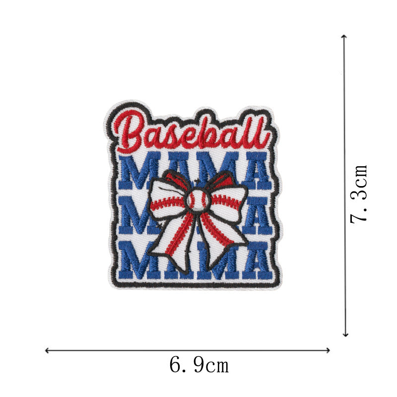 Wholesale Bow Cartoon Baseball DIY Patches
