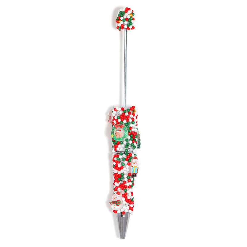 Wholesale 5pcs Christmas Colorful  Snowman  Beadable Pens