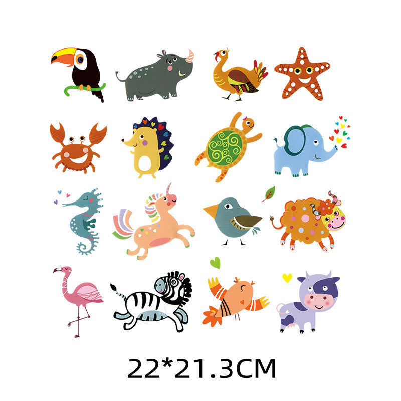 Wholesale Diverse Cartoon Animal UV DTF Ready to Press Transfers Wrap