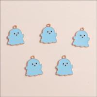 Wholesale 10pcs/pack Alloy Drip Oil Accessories Halloween Ghost Doll Pendants