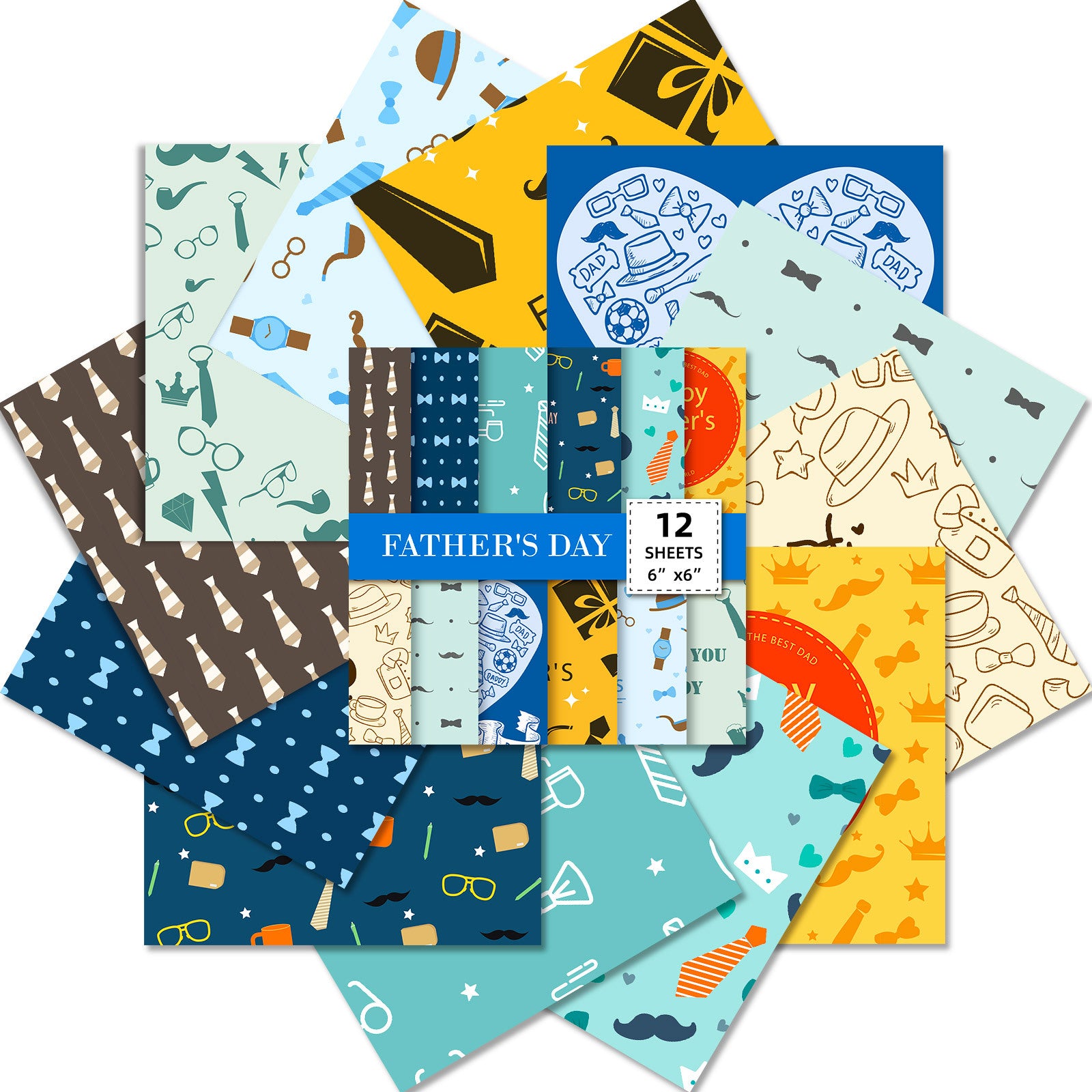 Wholesale of Father's Day Decorative Material Paper